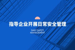 指導(dǎo)企業(yè)開展日常安全管理